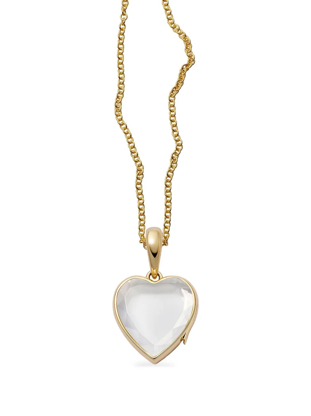 18K yellow gold midi heart locket