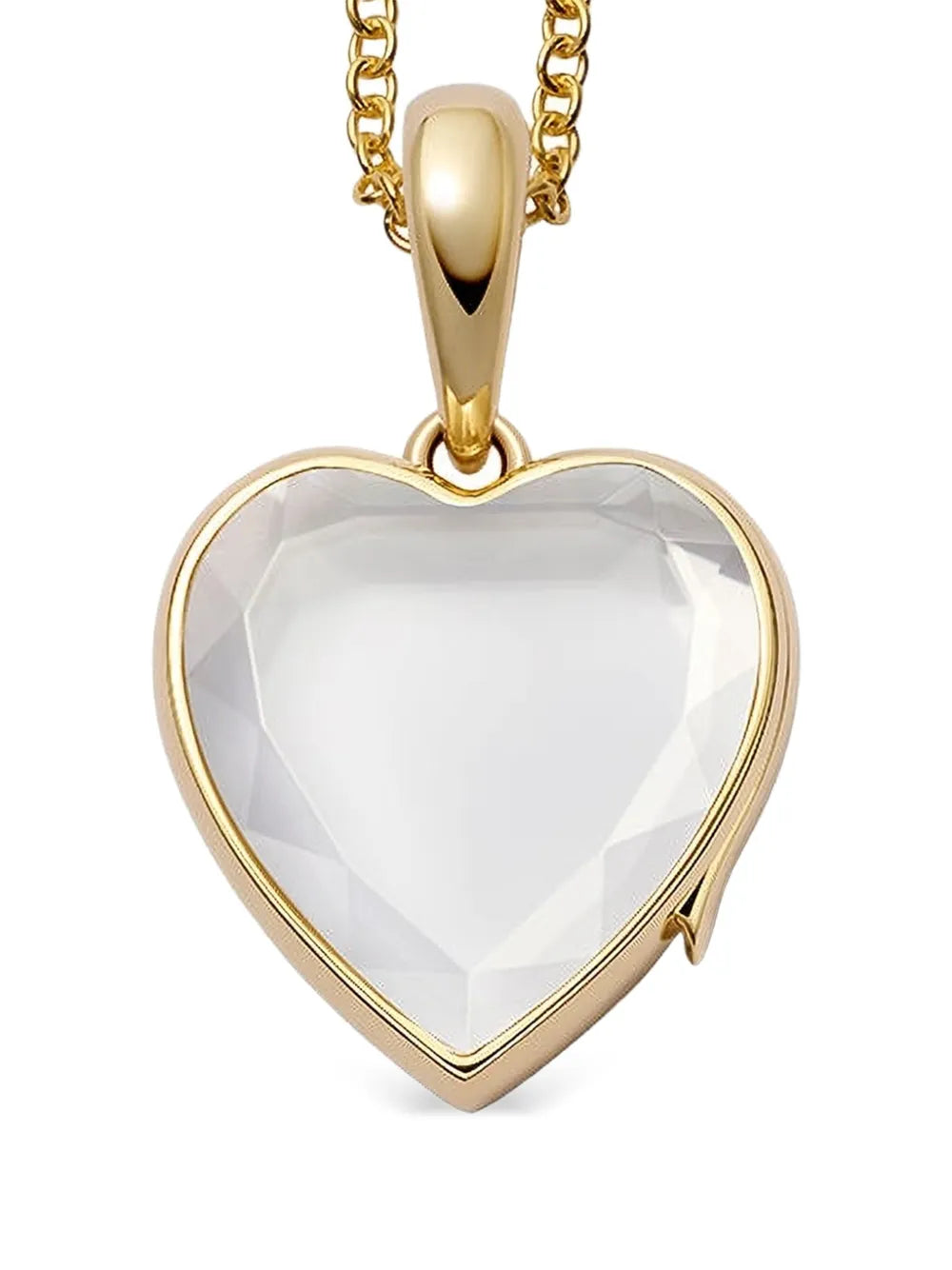 18K yellow gold midi heart locket
