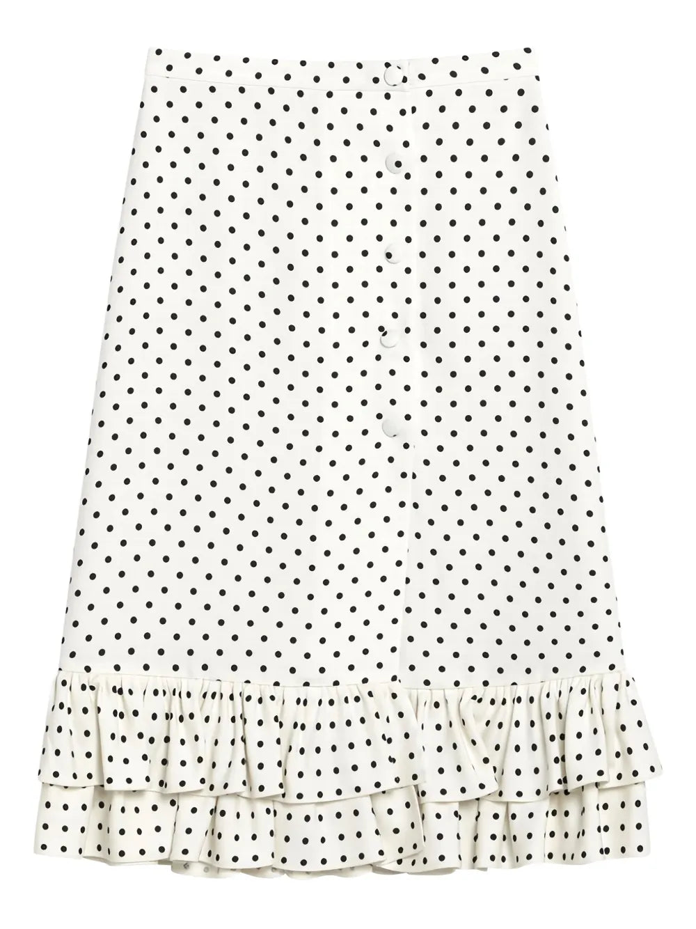 polka dot-print midi skirt 