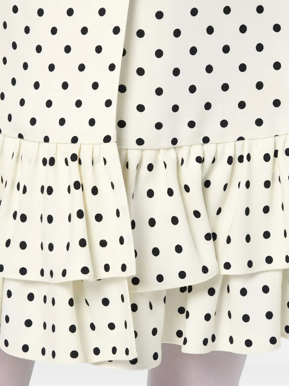 polka dot-print midi skirt 