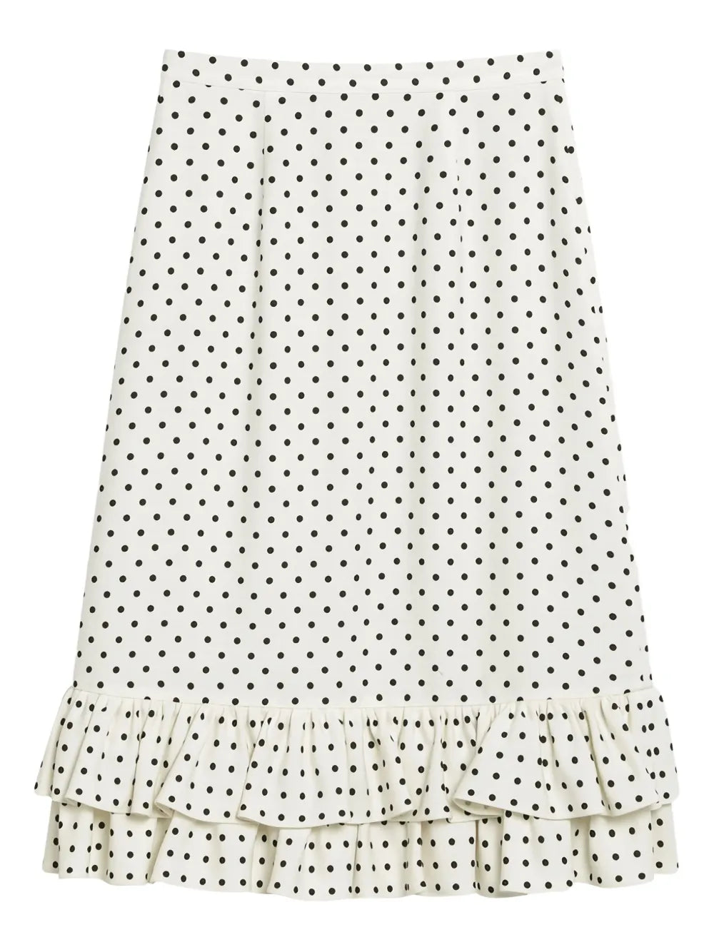 polka dot-print midi skirt 