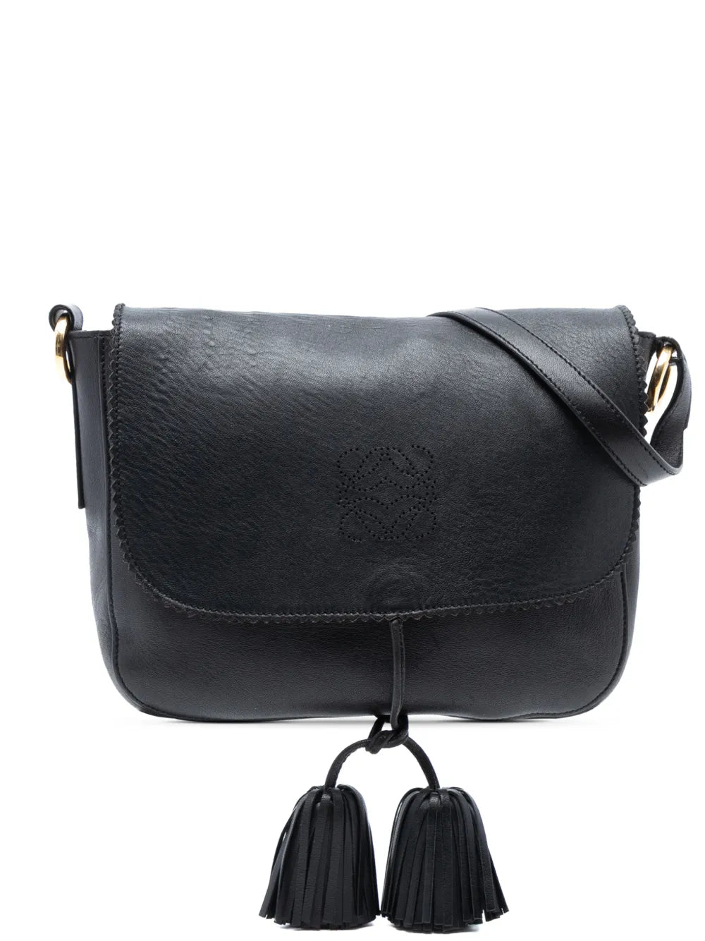 1990-2000 Leather Anagram Tassel crossbody bag