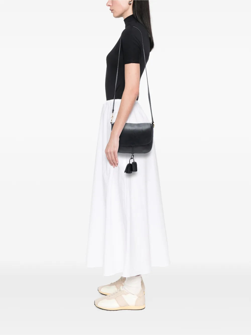1990-2000 Leather Anagram Tassel crossbody bag
