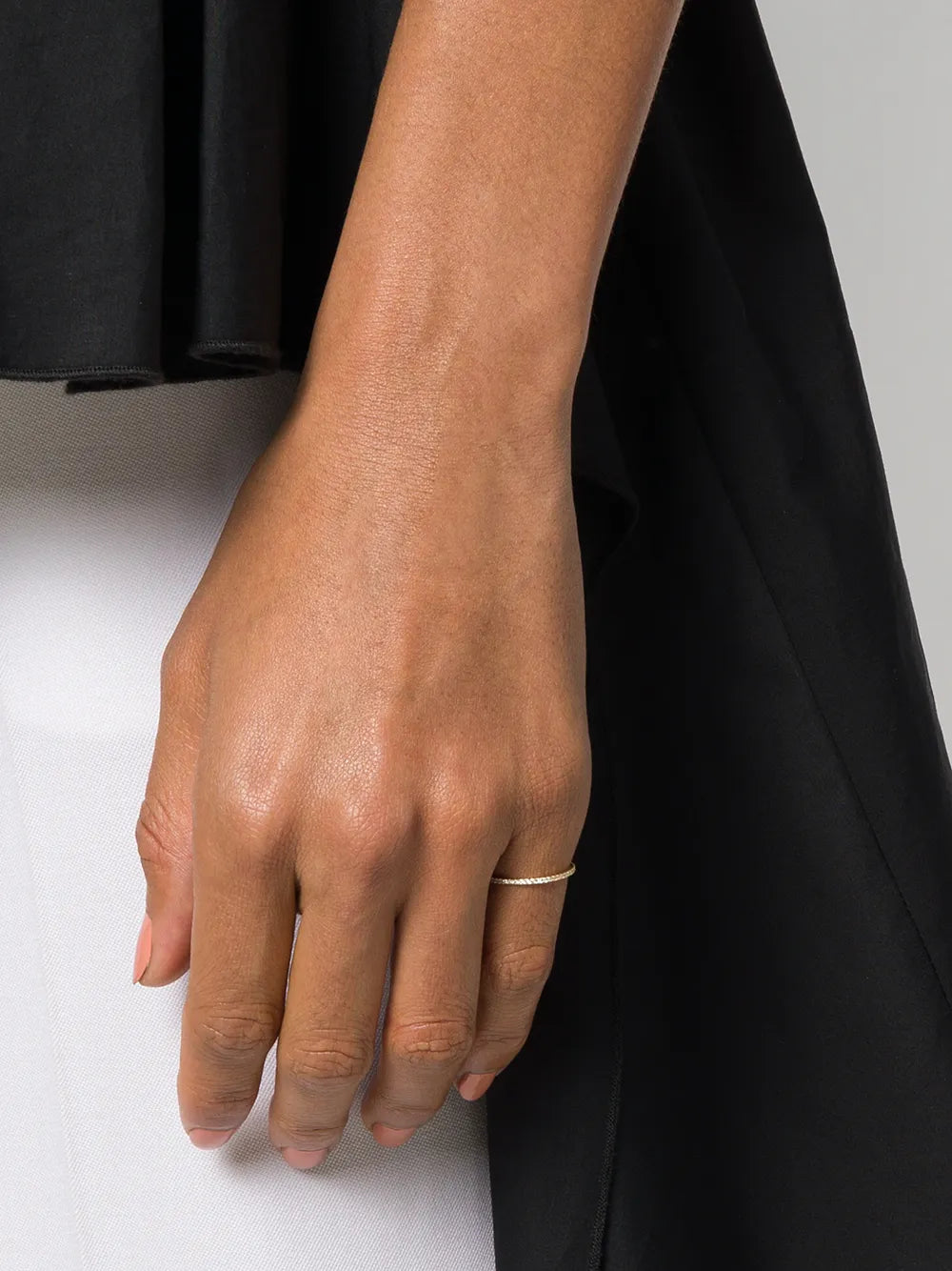 18kt gold diamond Solange ring