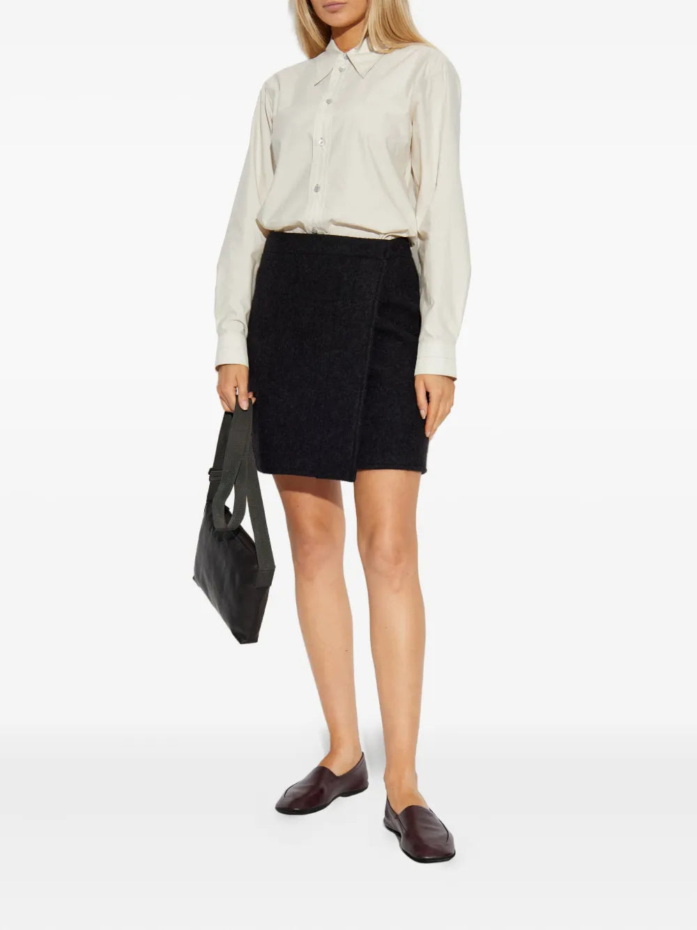 wrap mini skirt