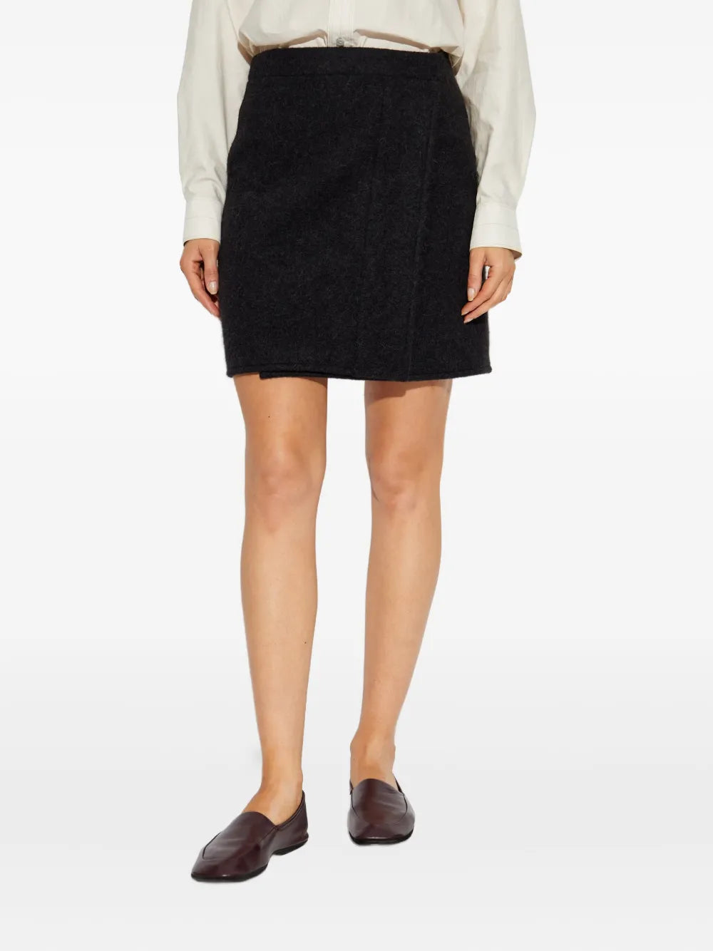 wrap mini skirt