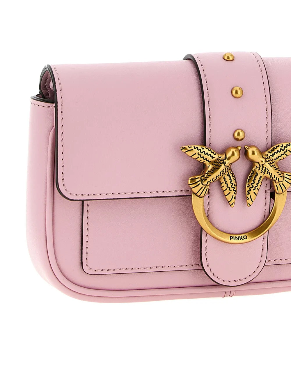 Pocket Love One studs birds crossbody bag