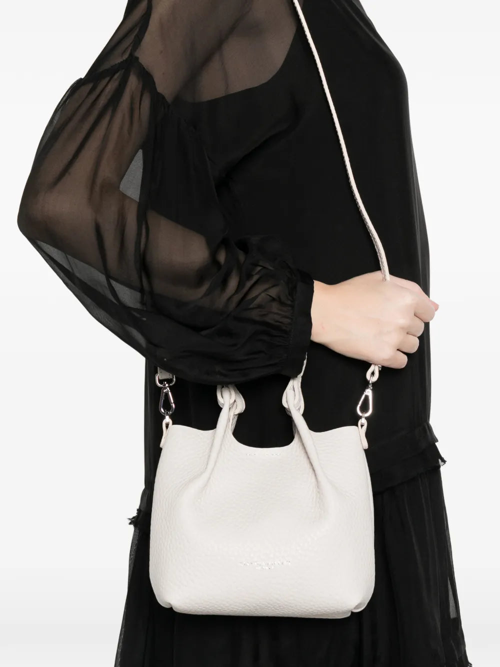 Dua gathered-handle tote bag