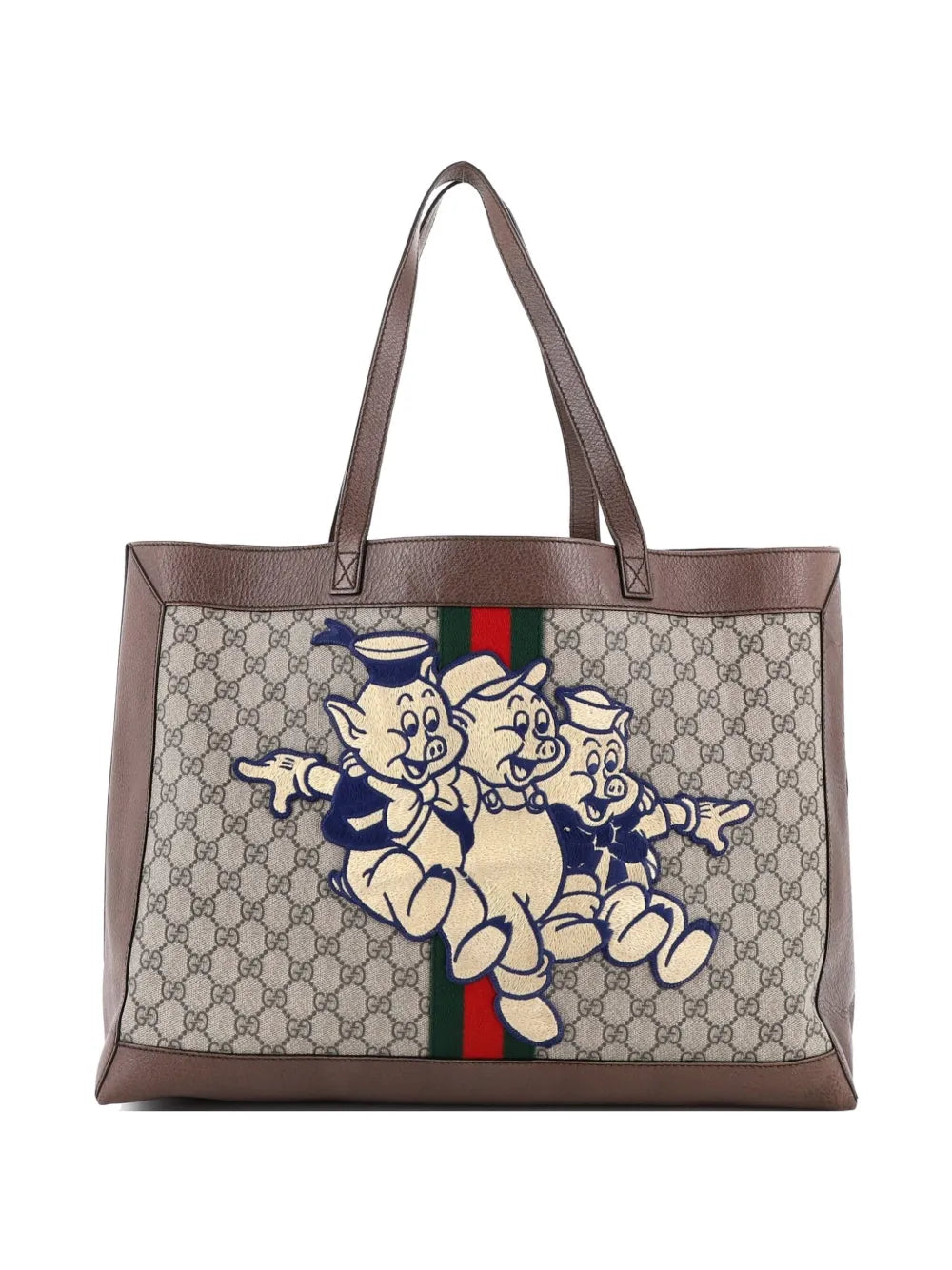 Ophidia Soft Open GG Coated Canvas East West tote bag