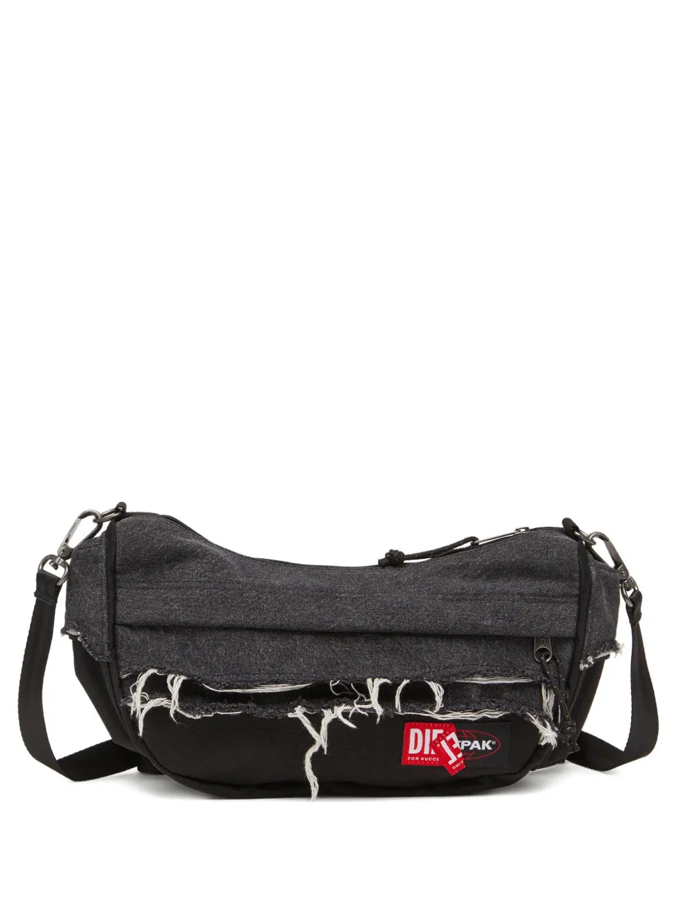 x Eastpak frayed denim shoulder bag