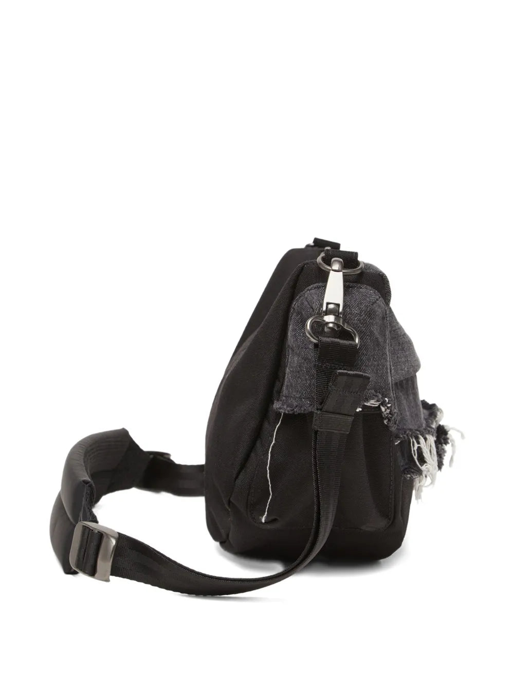 x Eastpak frayed denim shoulder bag