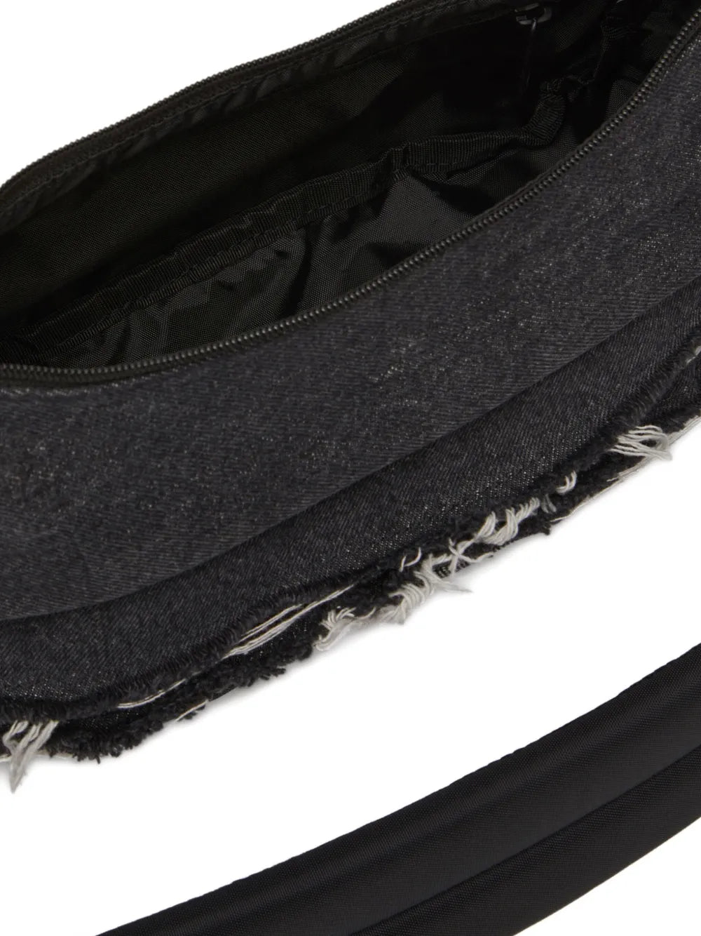 x Eastpak frayed denim shoulder bag