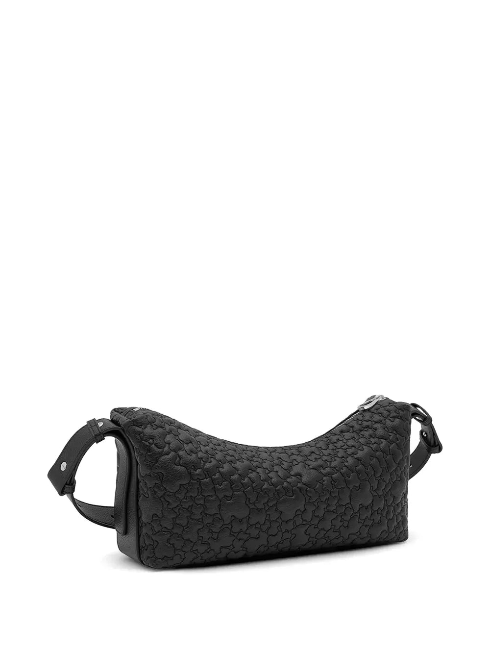 bear-embossed cross body bag