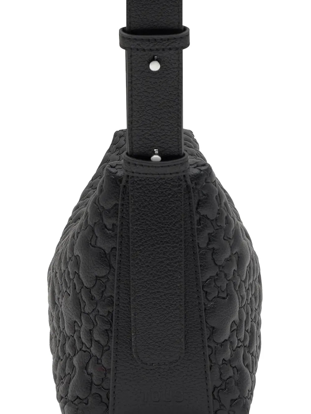bear-embossed cross body bag