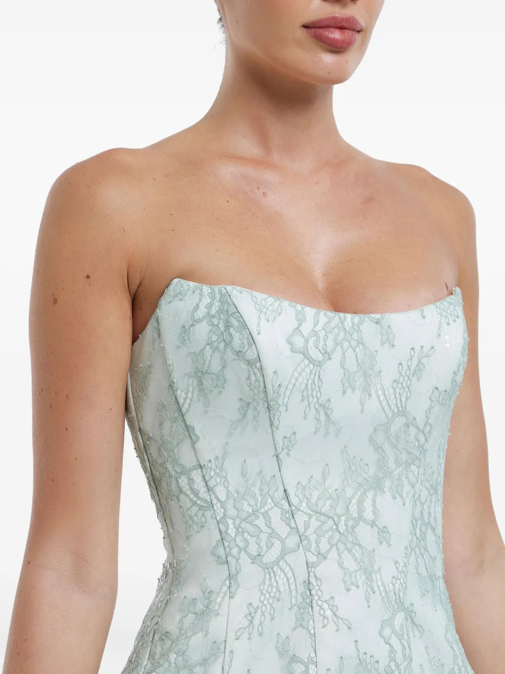 lace sheath mini dress