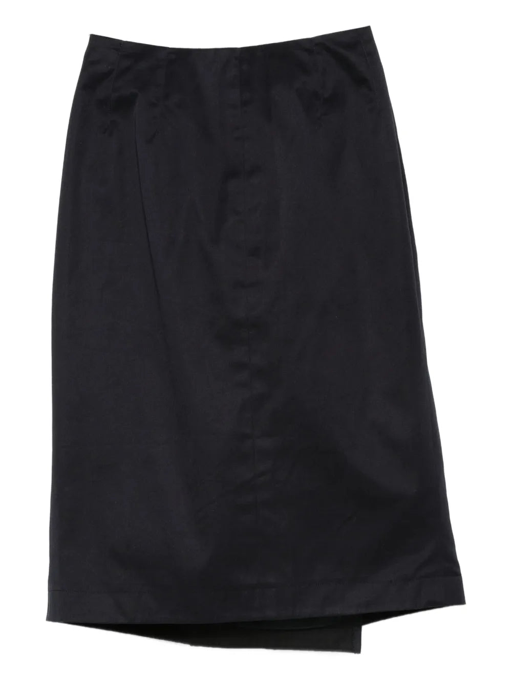 1990s wrapped cotton midi skirt