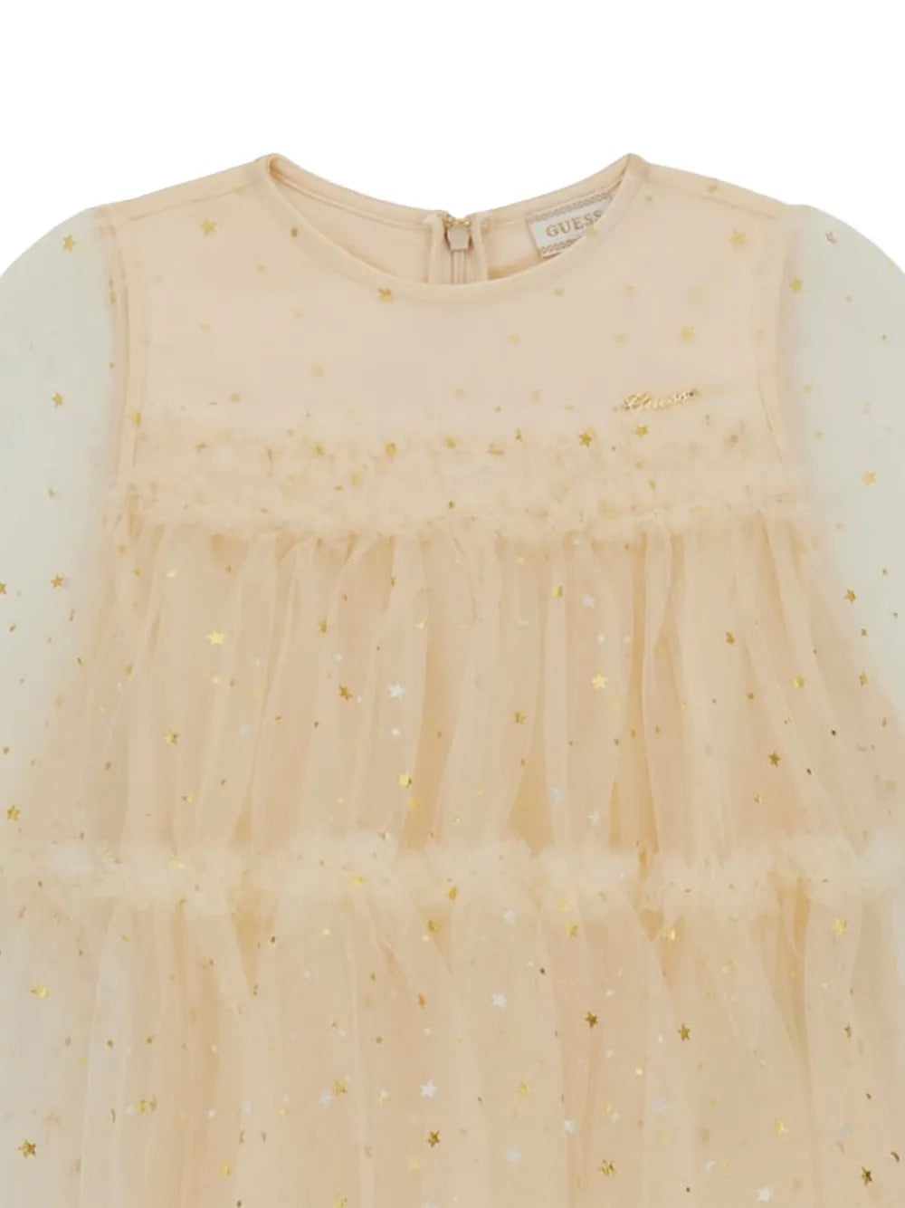 star-motif ruffled dress