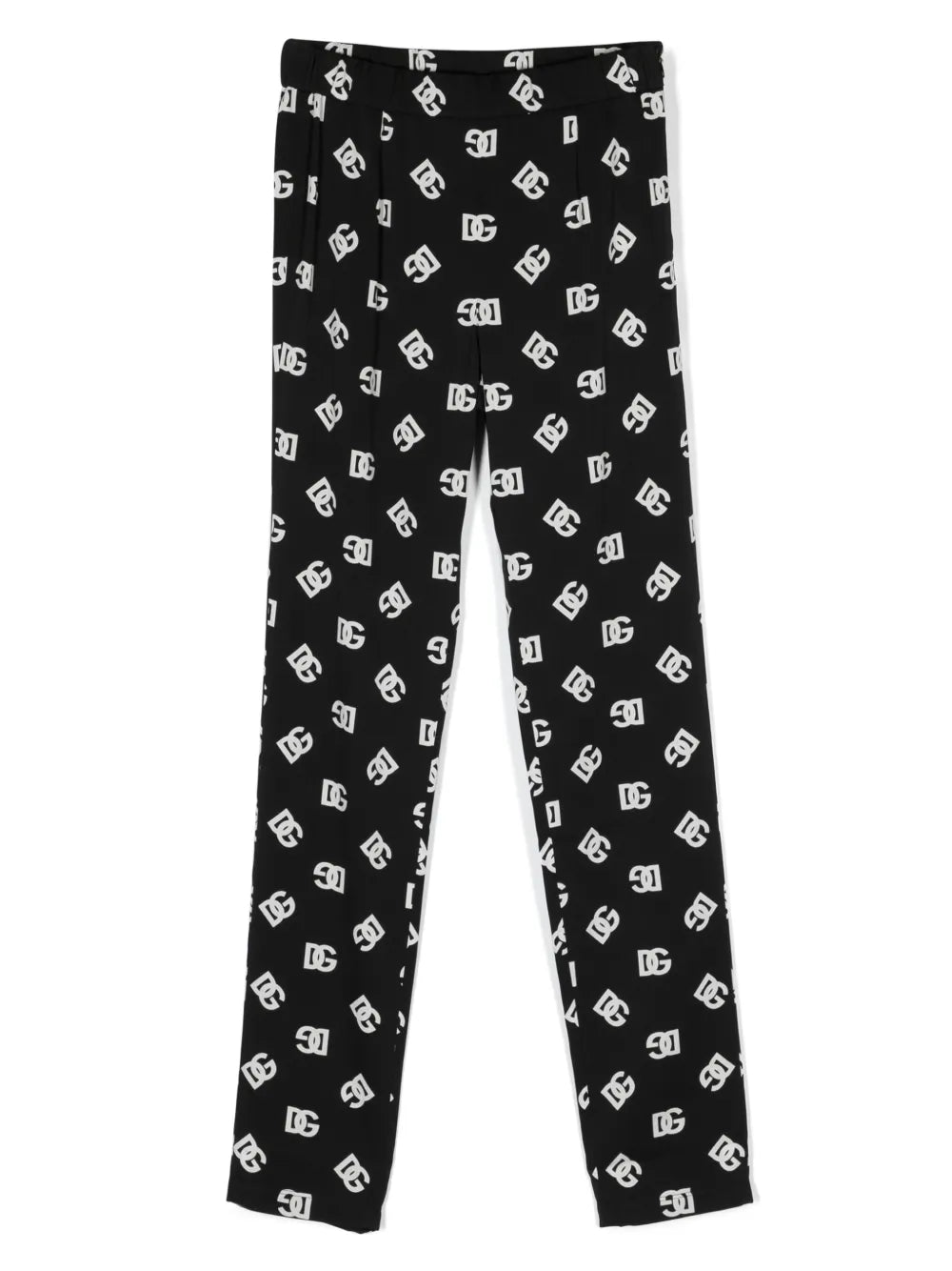 logo-print silk-blend leggings