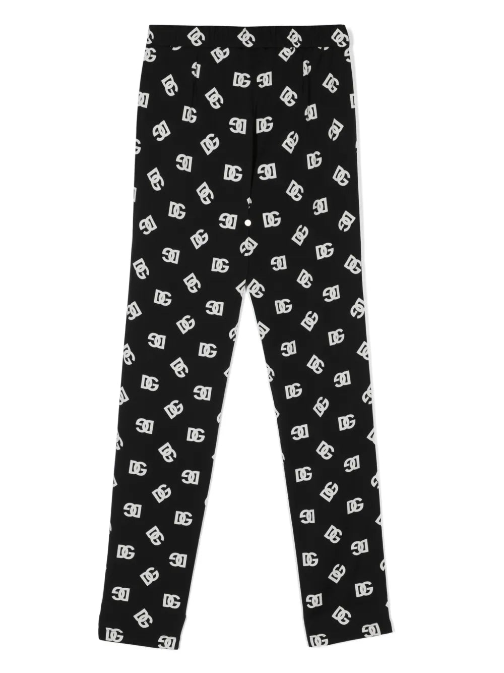logo-print silk-blend leggings