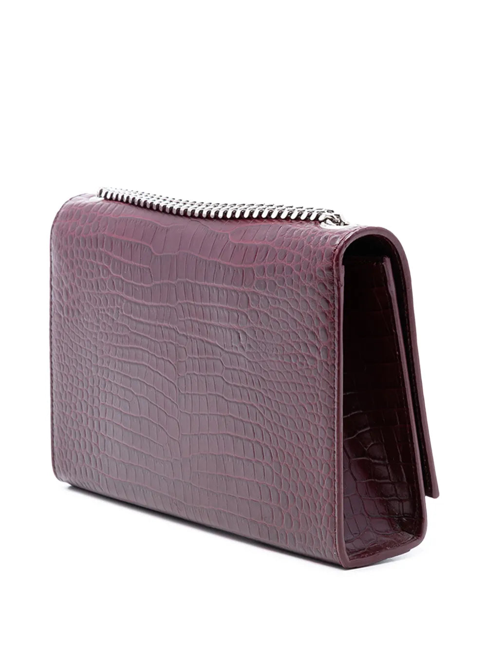 2016 Medium Croc Embossed Leather Monogram Kate Tassel crossbody bag