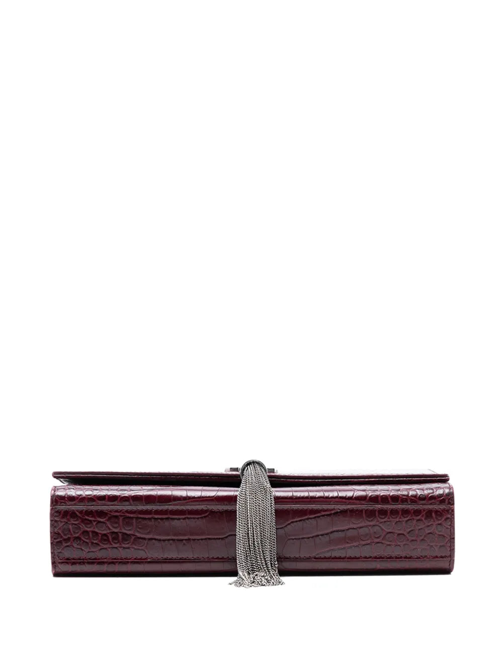 2016 Medium Croc Embossed Leather Monogram Kate Tassel crossbody bag