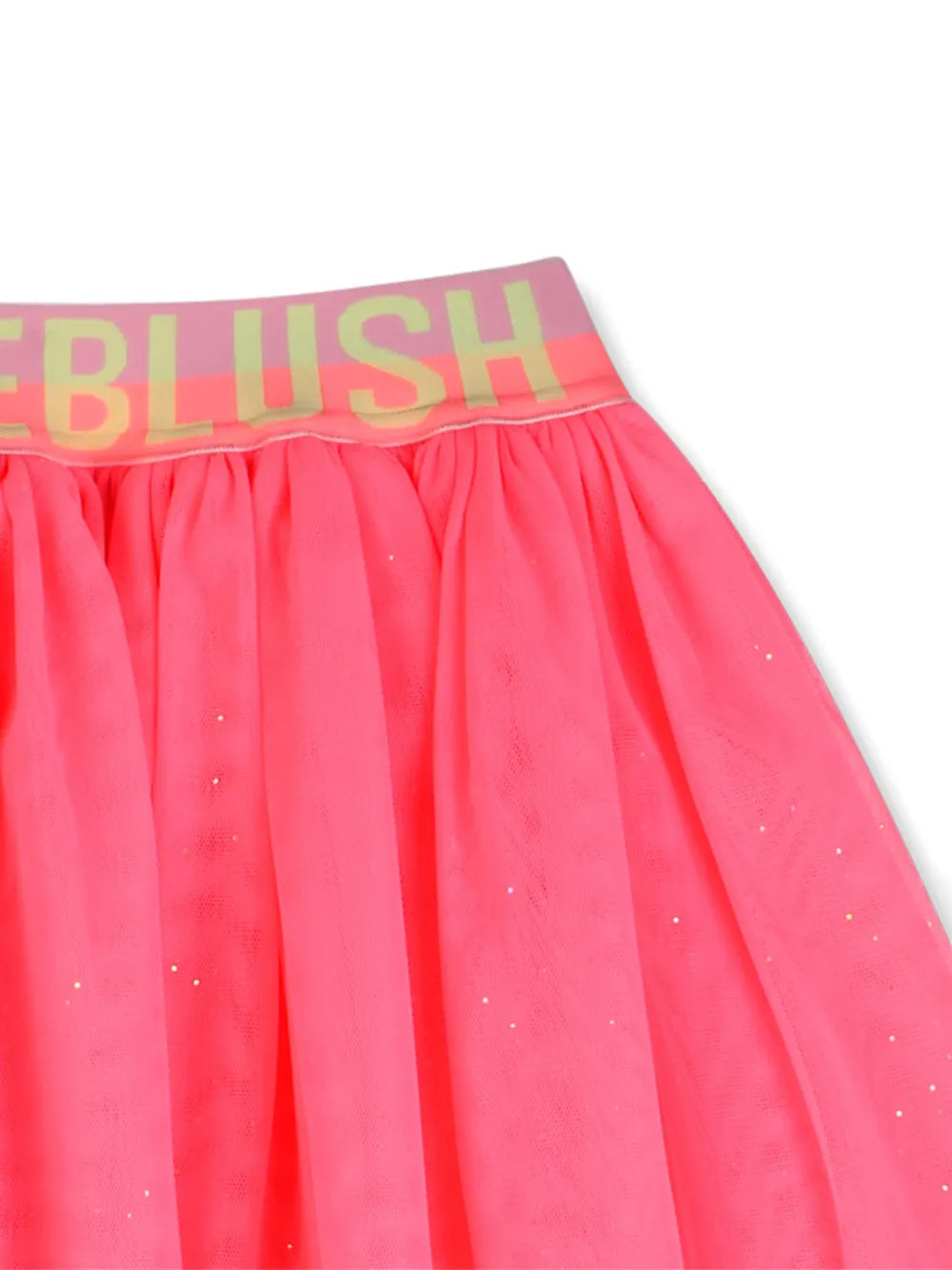 glitter shell-print skirt