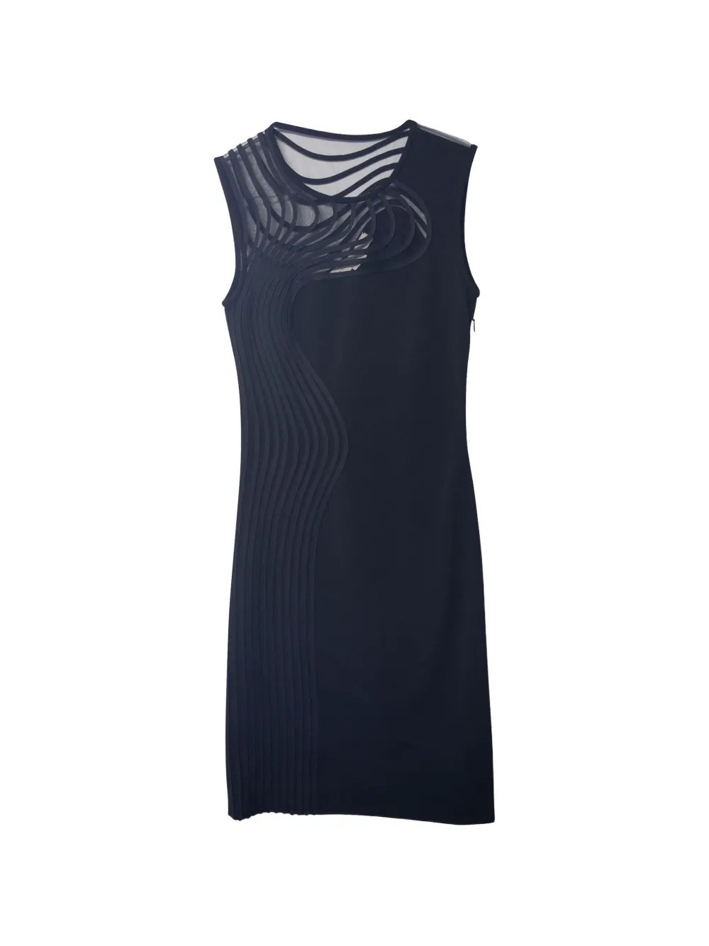 ripple sleeveless dress
