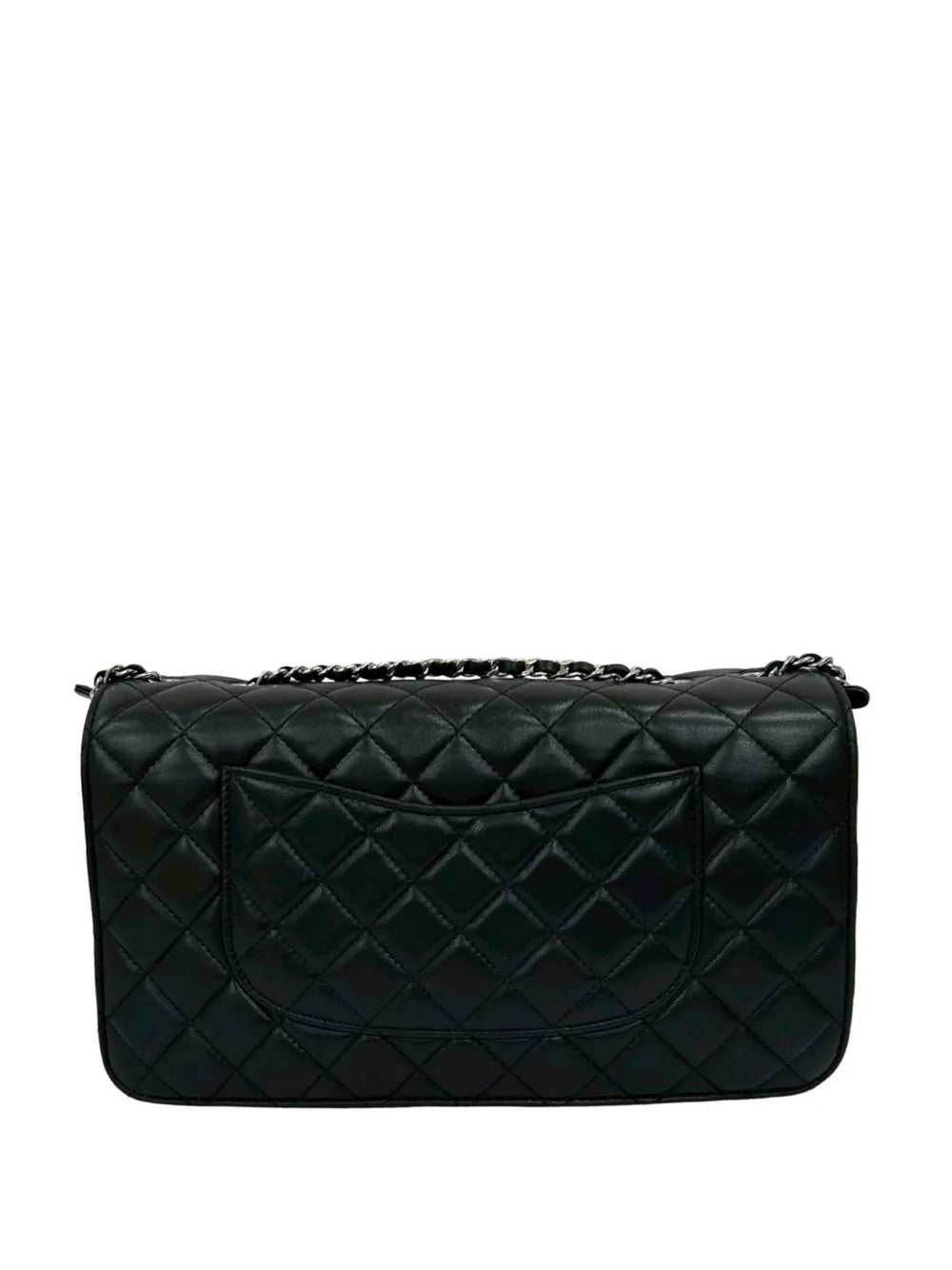 2012 Quilted Lambskin Clams Pocket Accordion Flap crossbody bag