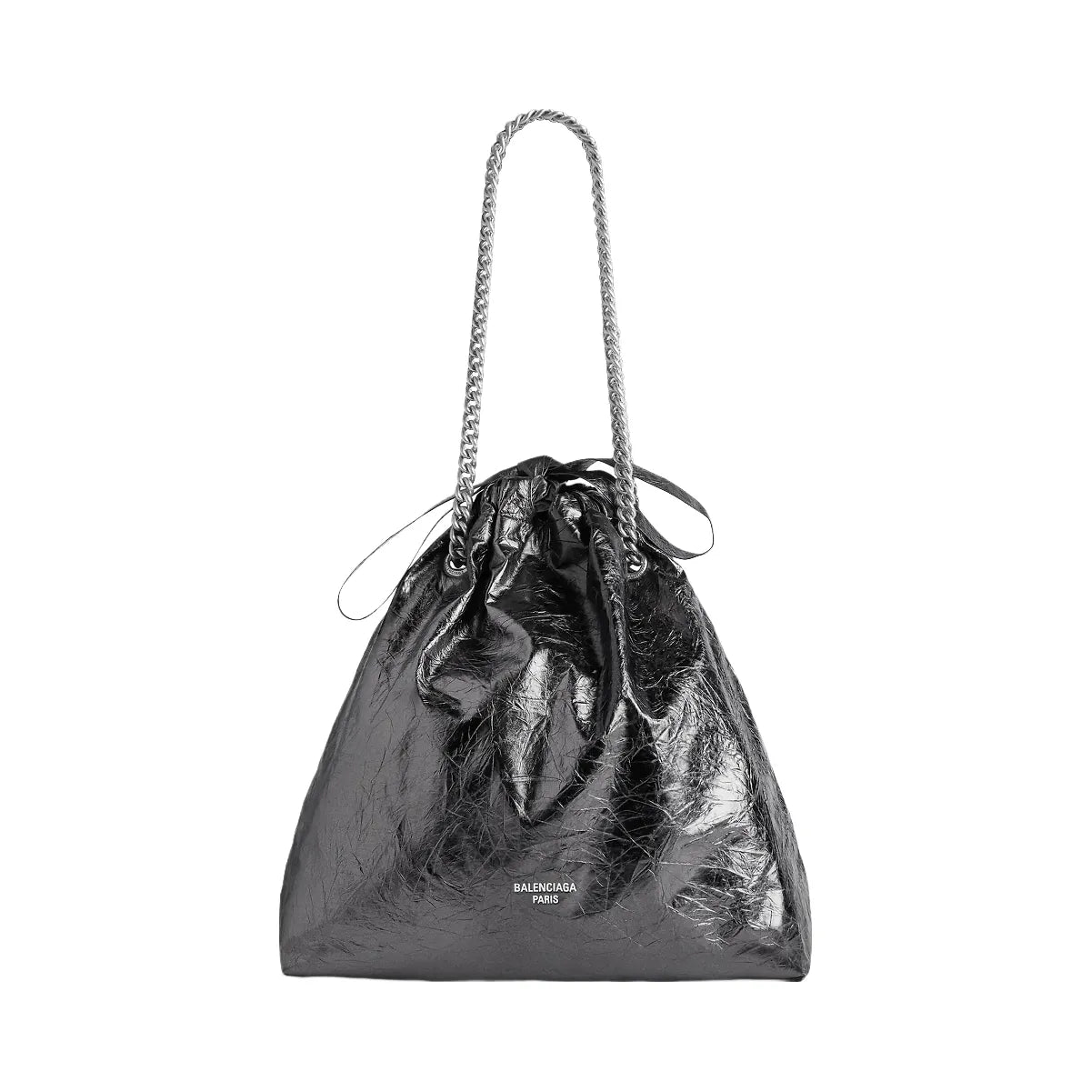 Balenciaga Crush Medium Metallized Tote