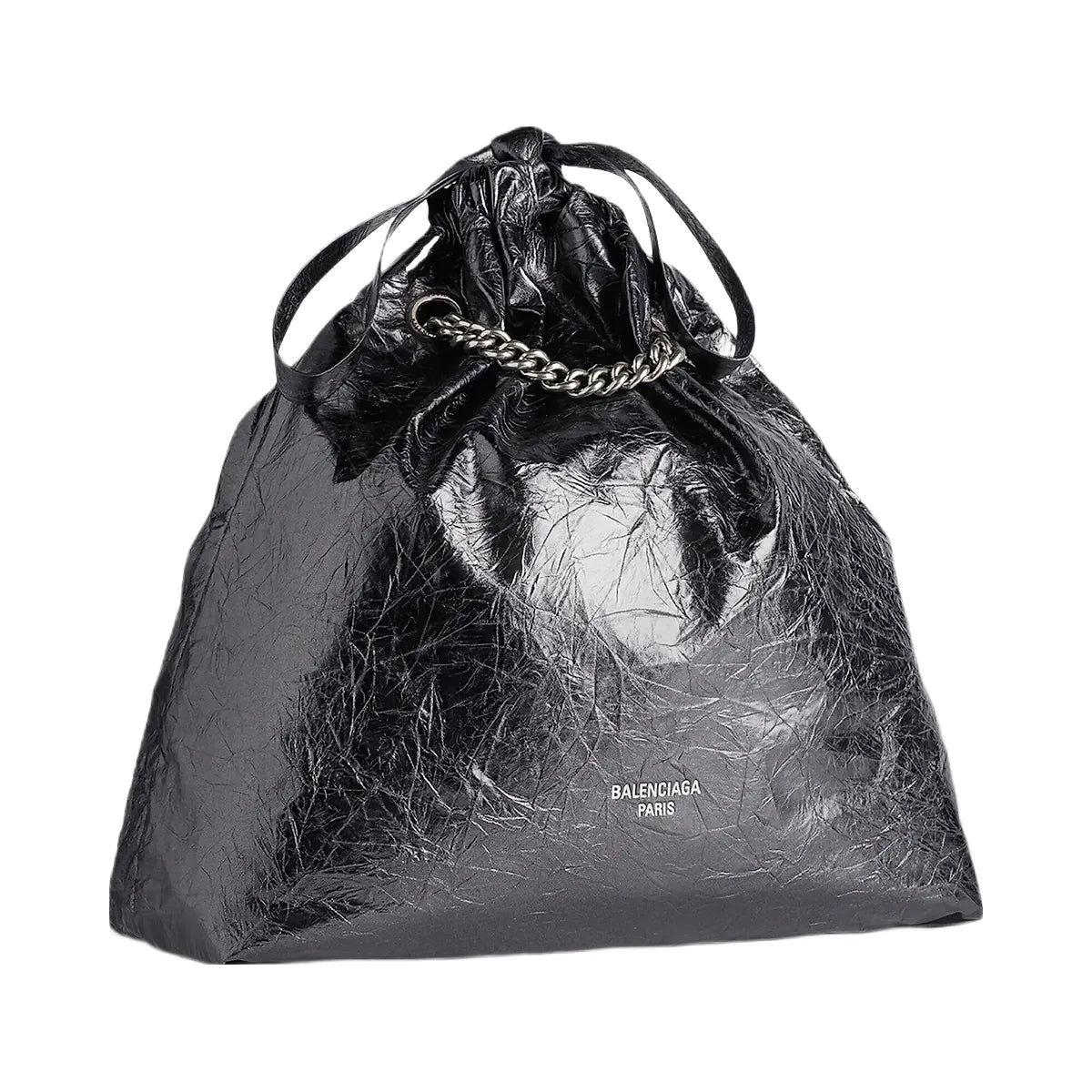 Balenciaga Crush Medium Metallized Tote