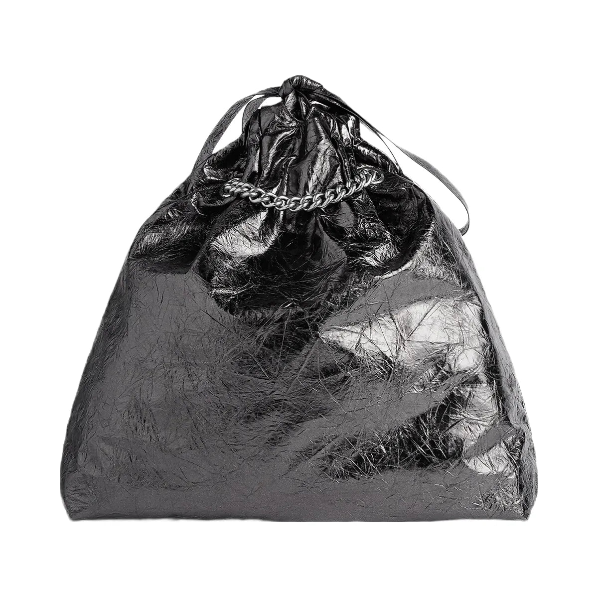 Balenciaga Crush Medium Metallized Tote