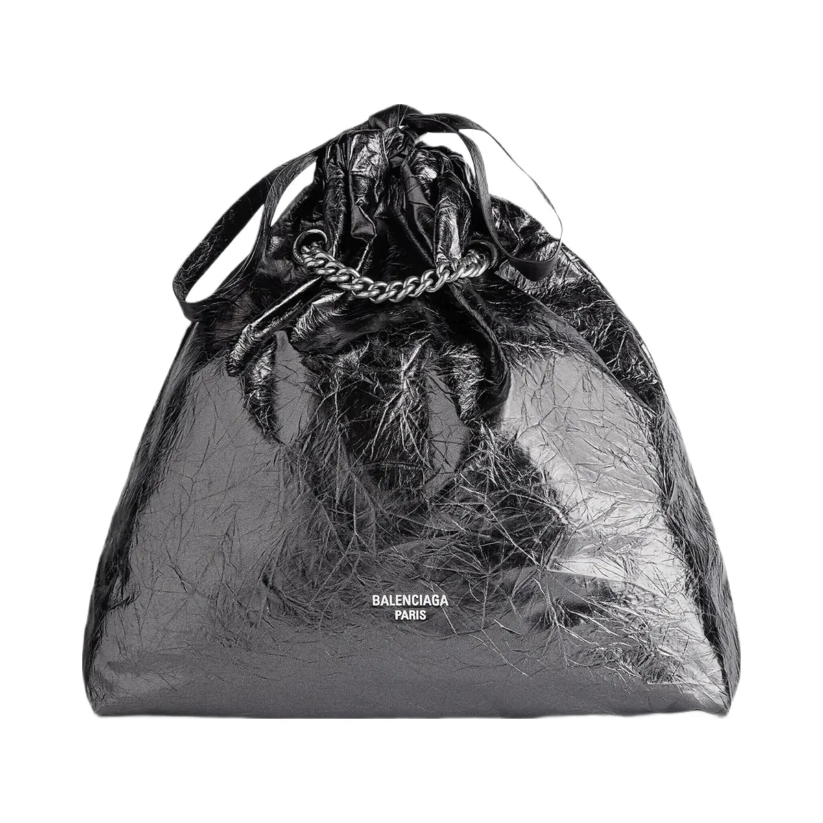 Balenciaga Crush Medium Metallized Tote