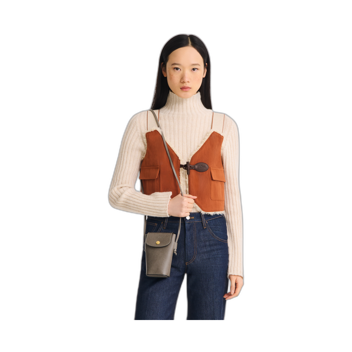 Longchamp Epure Phone case Turtledove