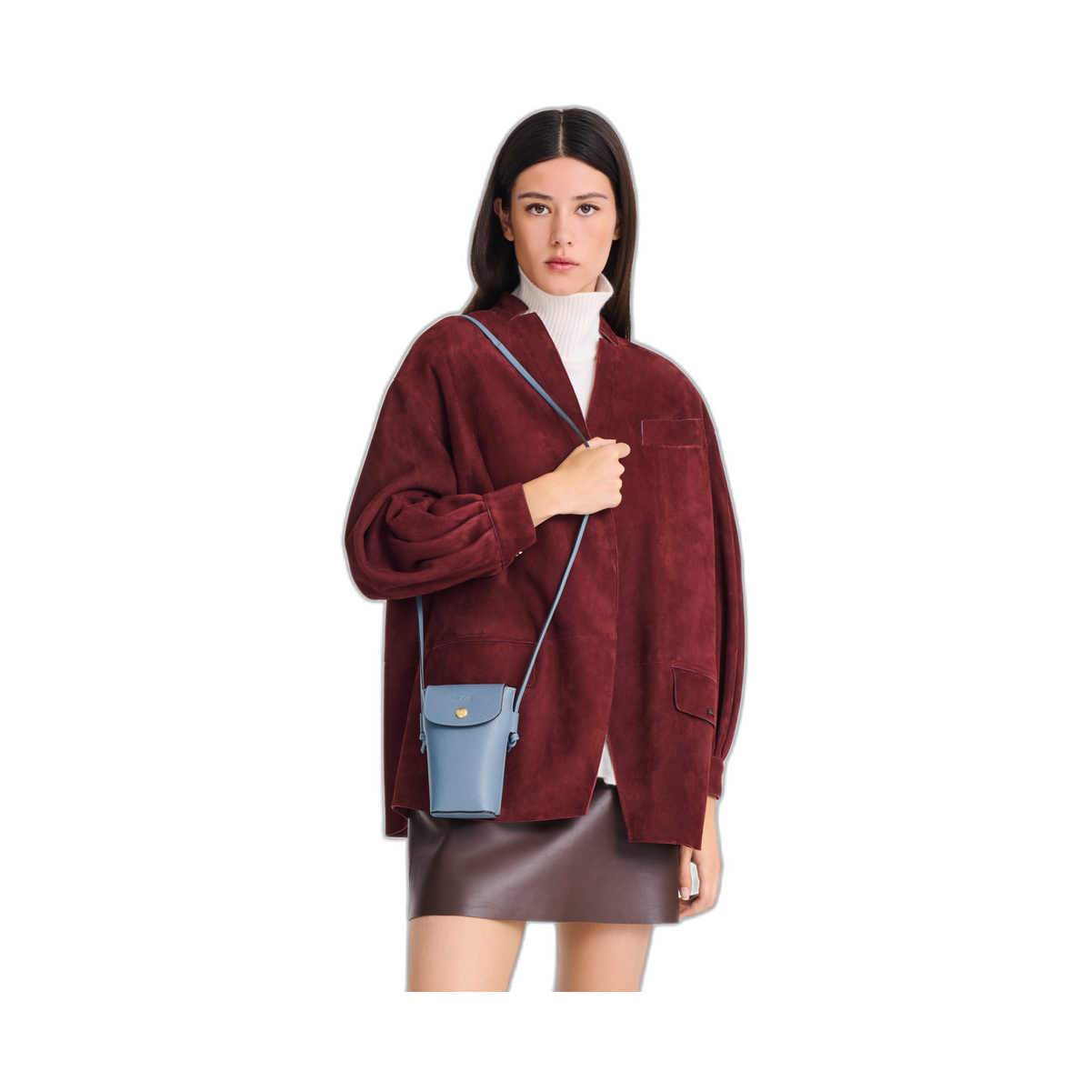 Longchamp Epure Phone case Slate