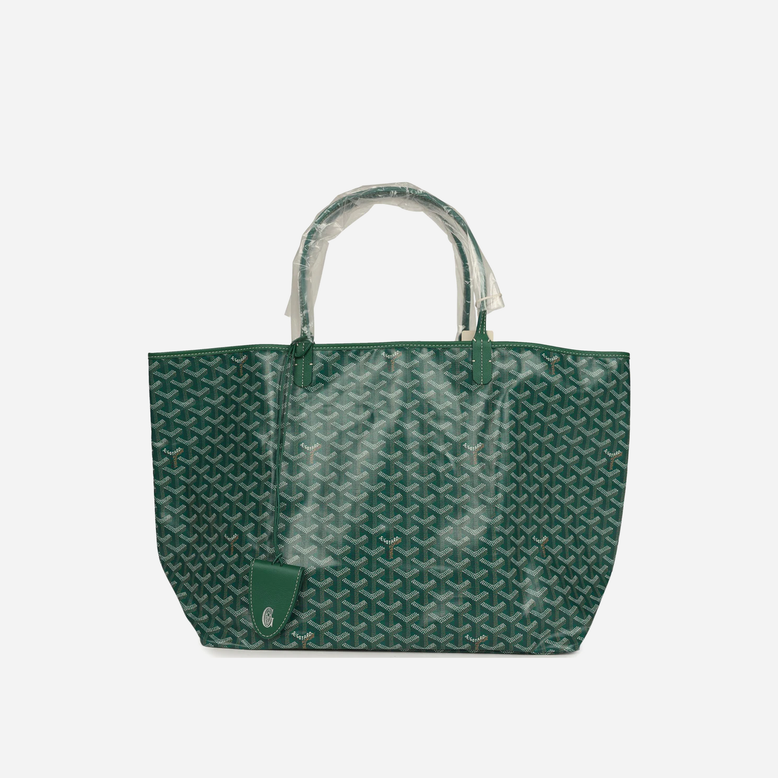 Goyard Goyardine Green Saint Louis GM Tote Bag Palladium Hardware