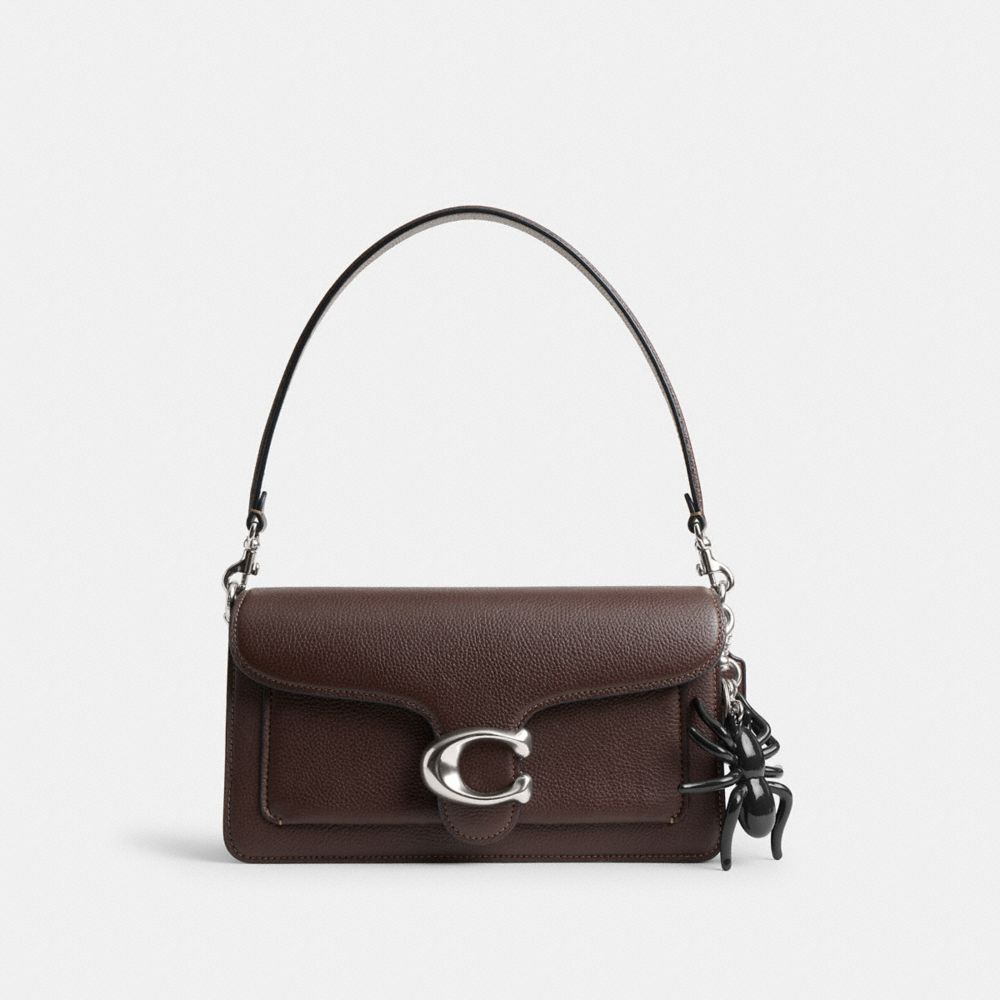 Coach Spider Bag Charm Silver Black