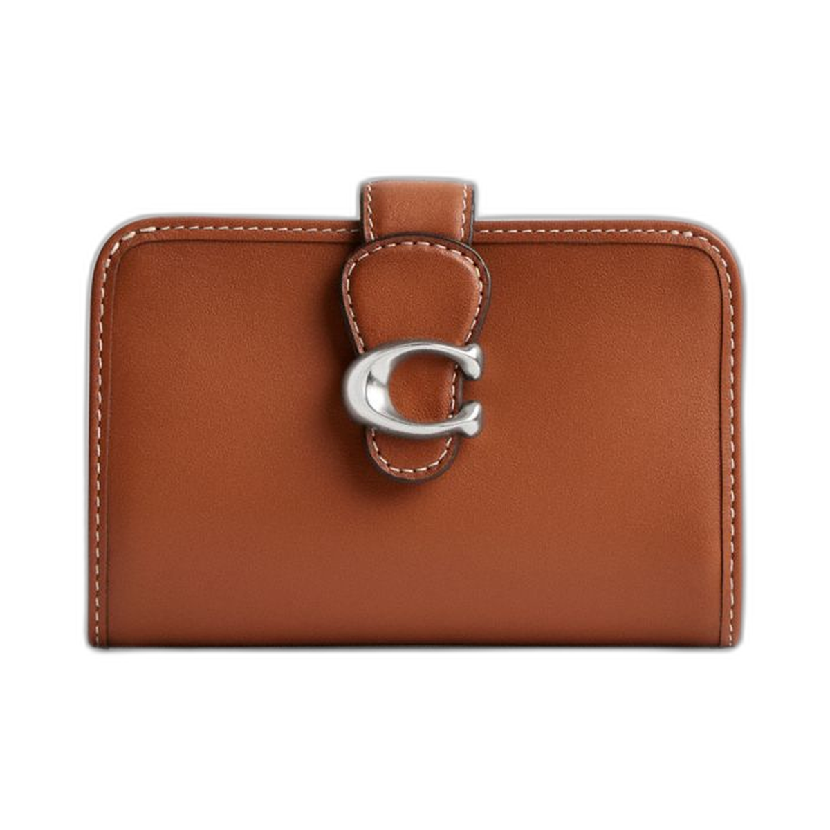 Coach Tabby Medium Wallet Silver Burnished Amber