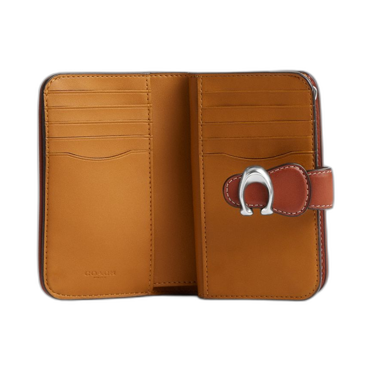 Coach Tabby Medium Wallet Silver Burnished Amber