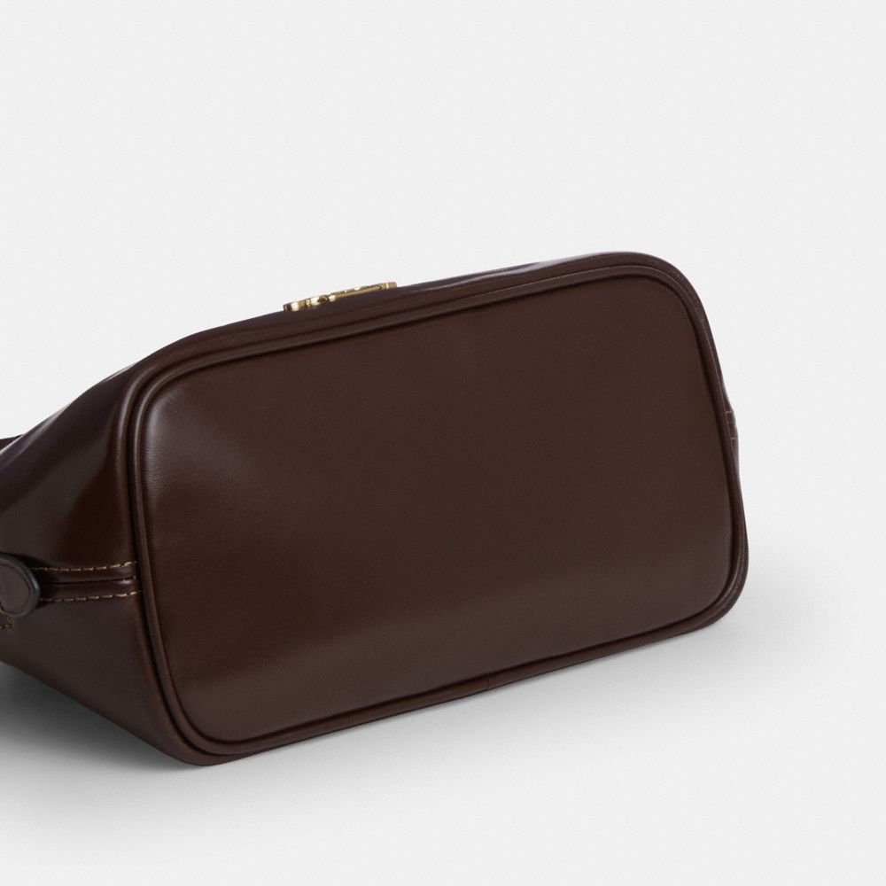 Coach Lara Mini Satchel Bag Gold Maple