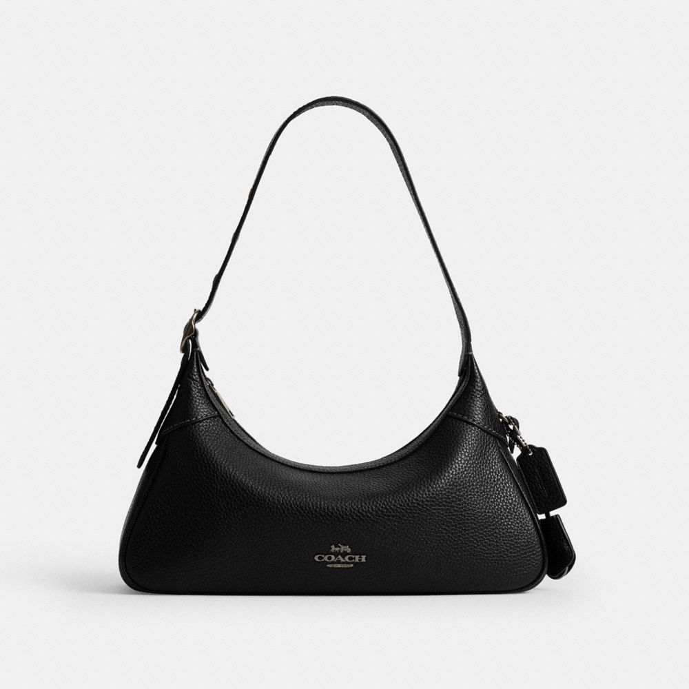 Coach Ella Small Shoulder Bag Gunmetal Black