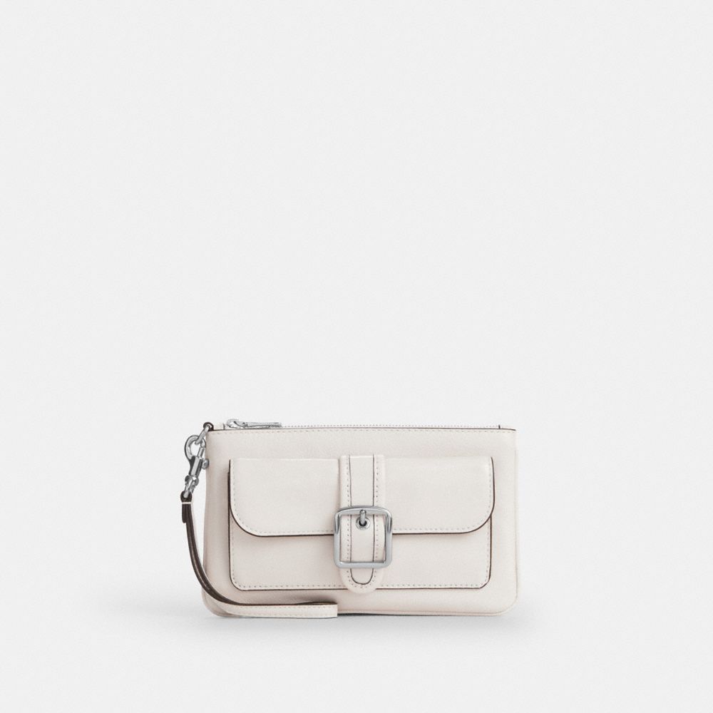 Coach Ashton Wristlet Silver Chalk