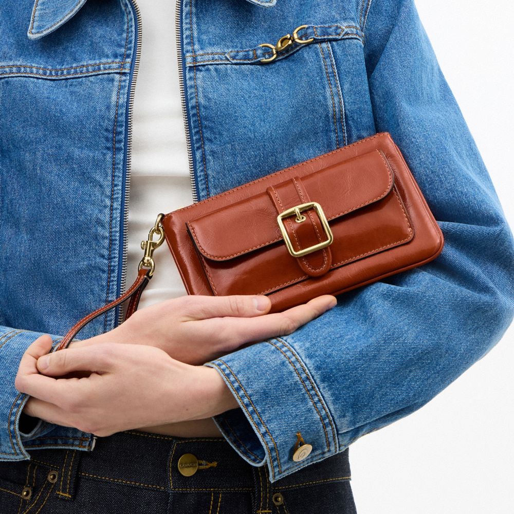 Coach Ashton Wristlet Im Cinnamon