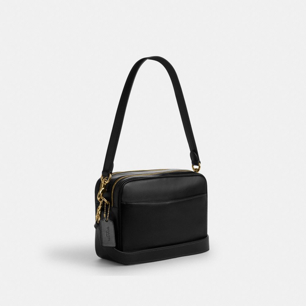 Coach Carey Crossbody Bag Gold Black