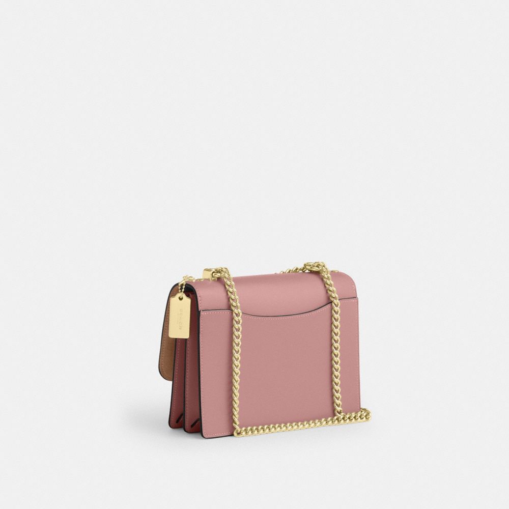 Coach Klare Crossbody Bag Gold Pink Petal