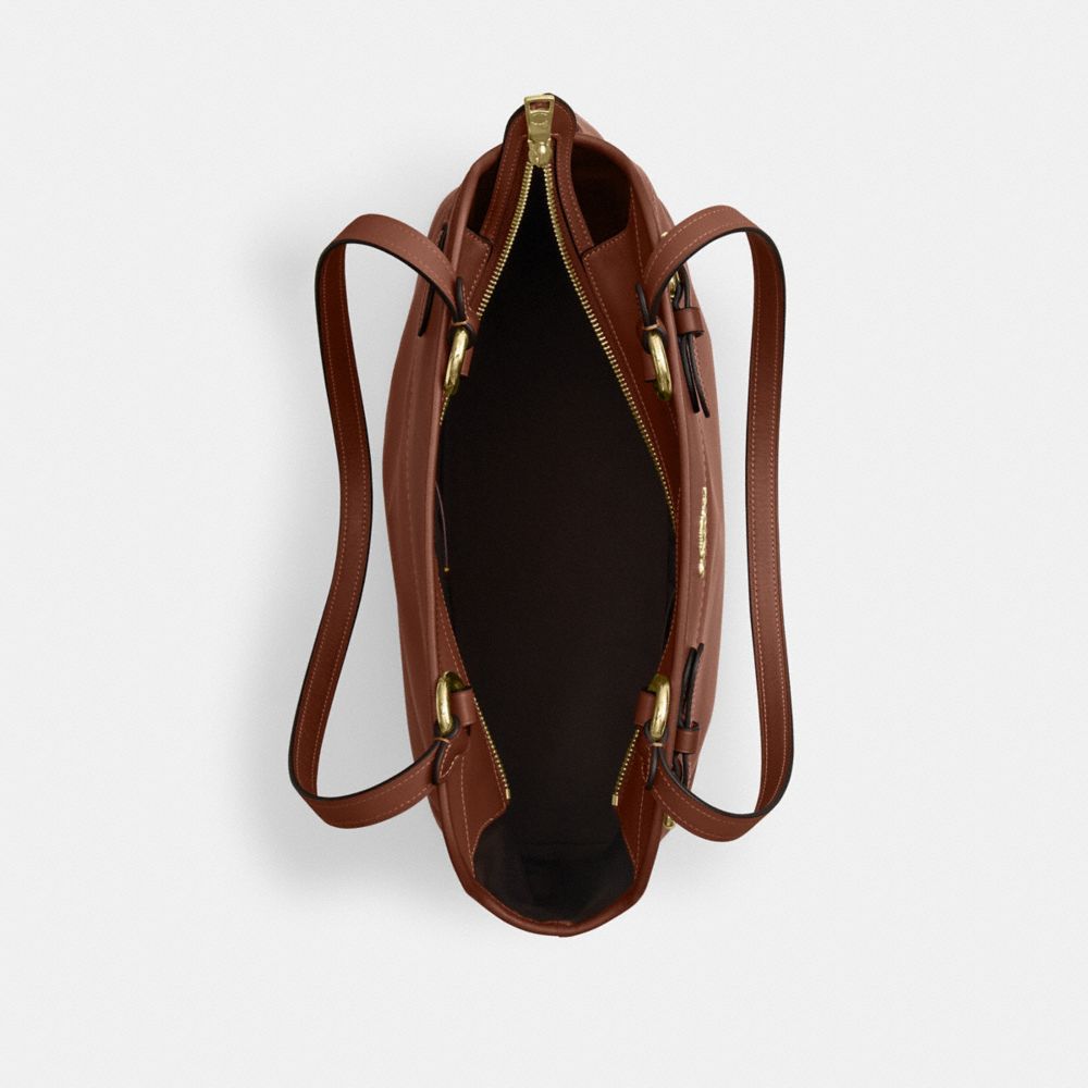 Coach Easton Tote Bag Gold Redwood