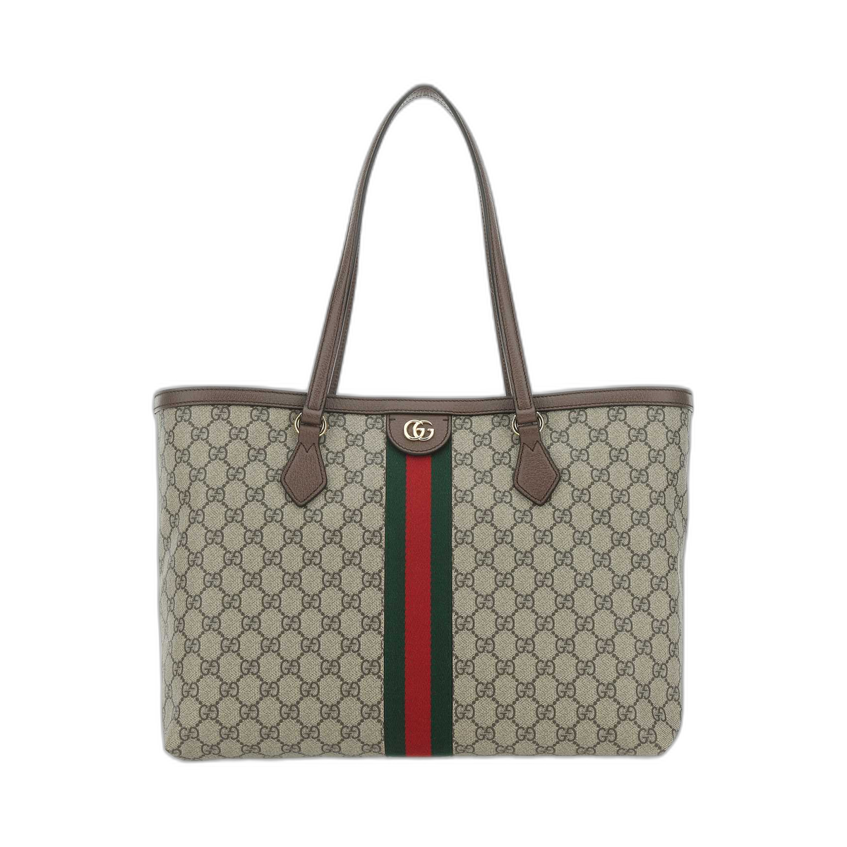 Ophidia Gg Middle-Sized Tote Bag Brown