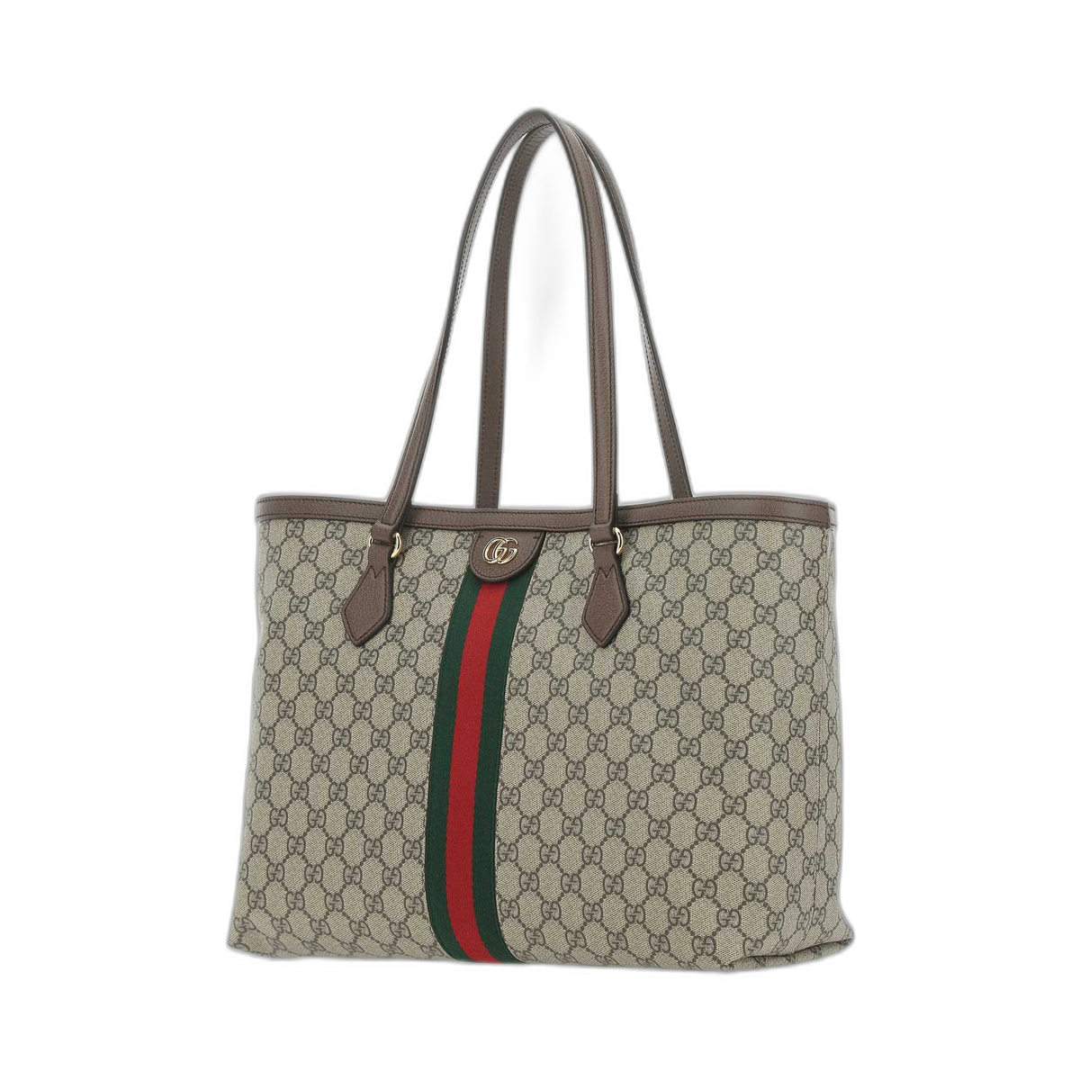 Ophidia Gg Middle-Sized Tote Bag Brown