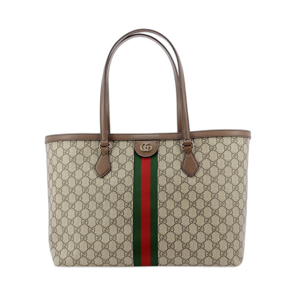 Ophidia Gg Middle-Sized Tote Bag Brown