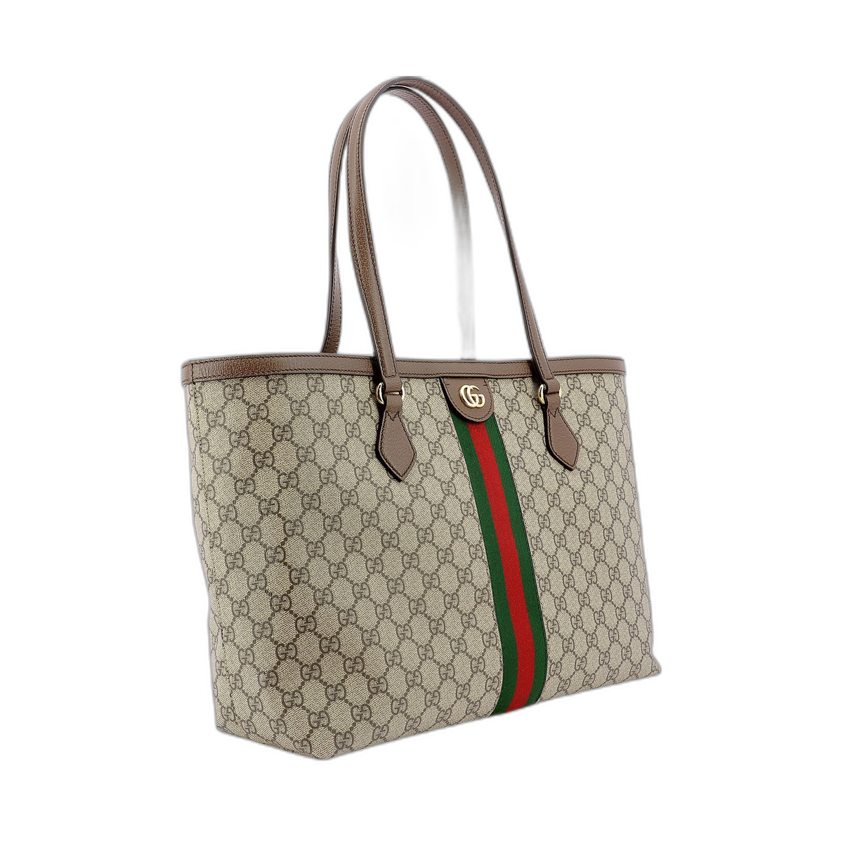 Ophidia Gg Middle-Sized Tote Bag Brown