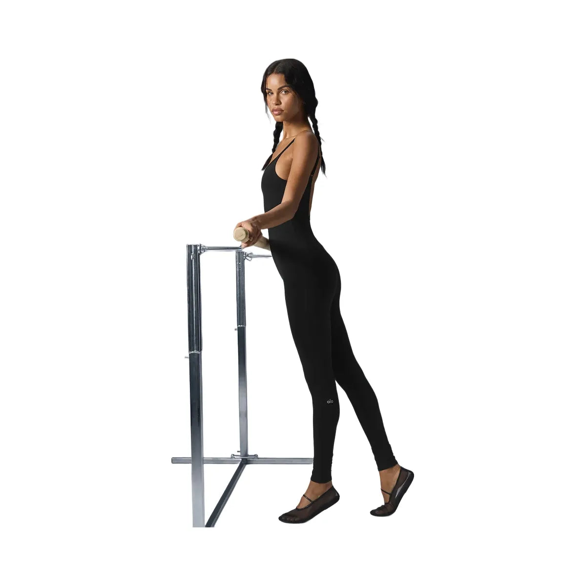 Alo Women's Airbrush One And Done Onesie - Black